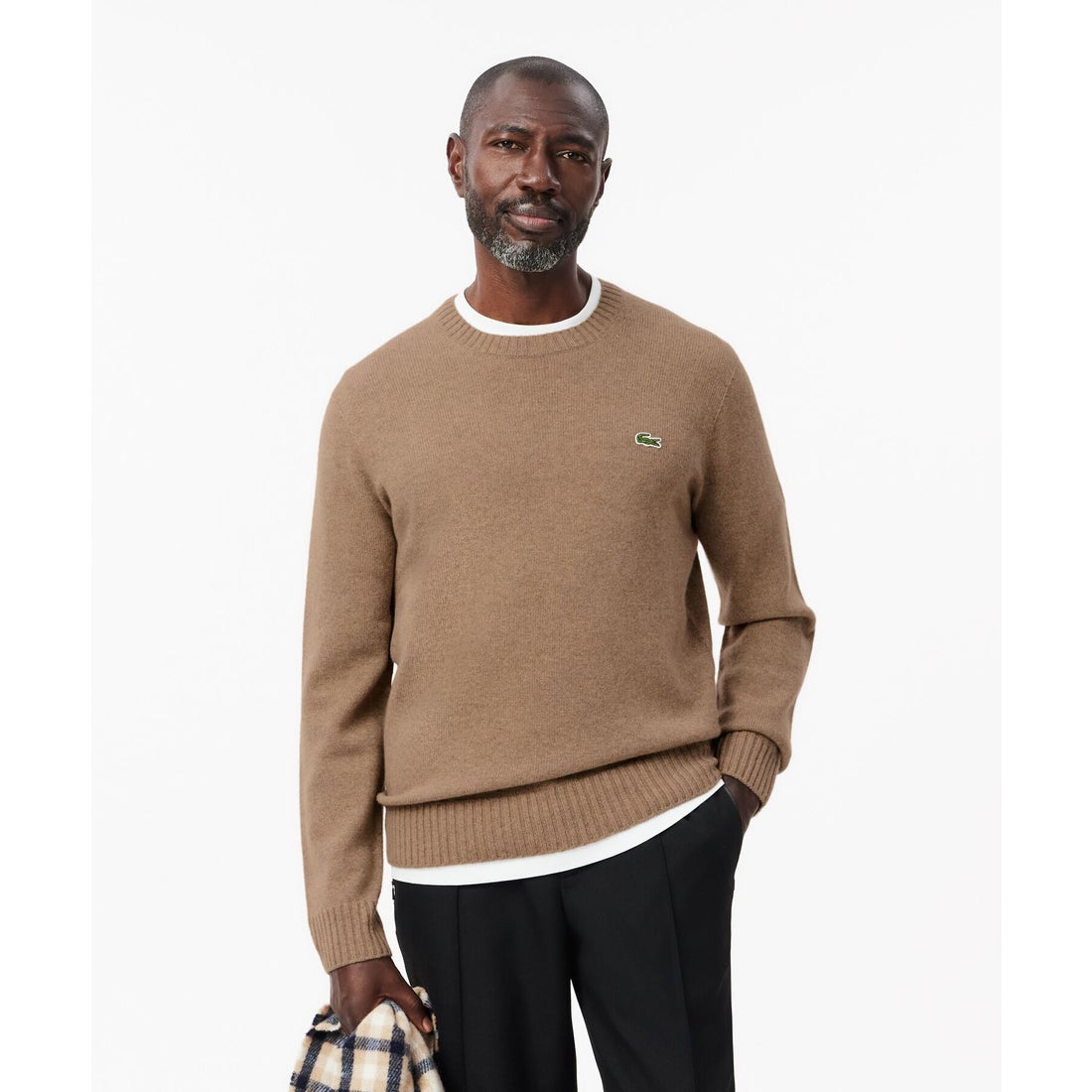 ラコステ LACOSTE エッセンシャルカシミヤニットセーター（ライト