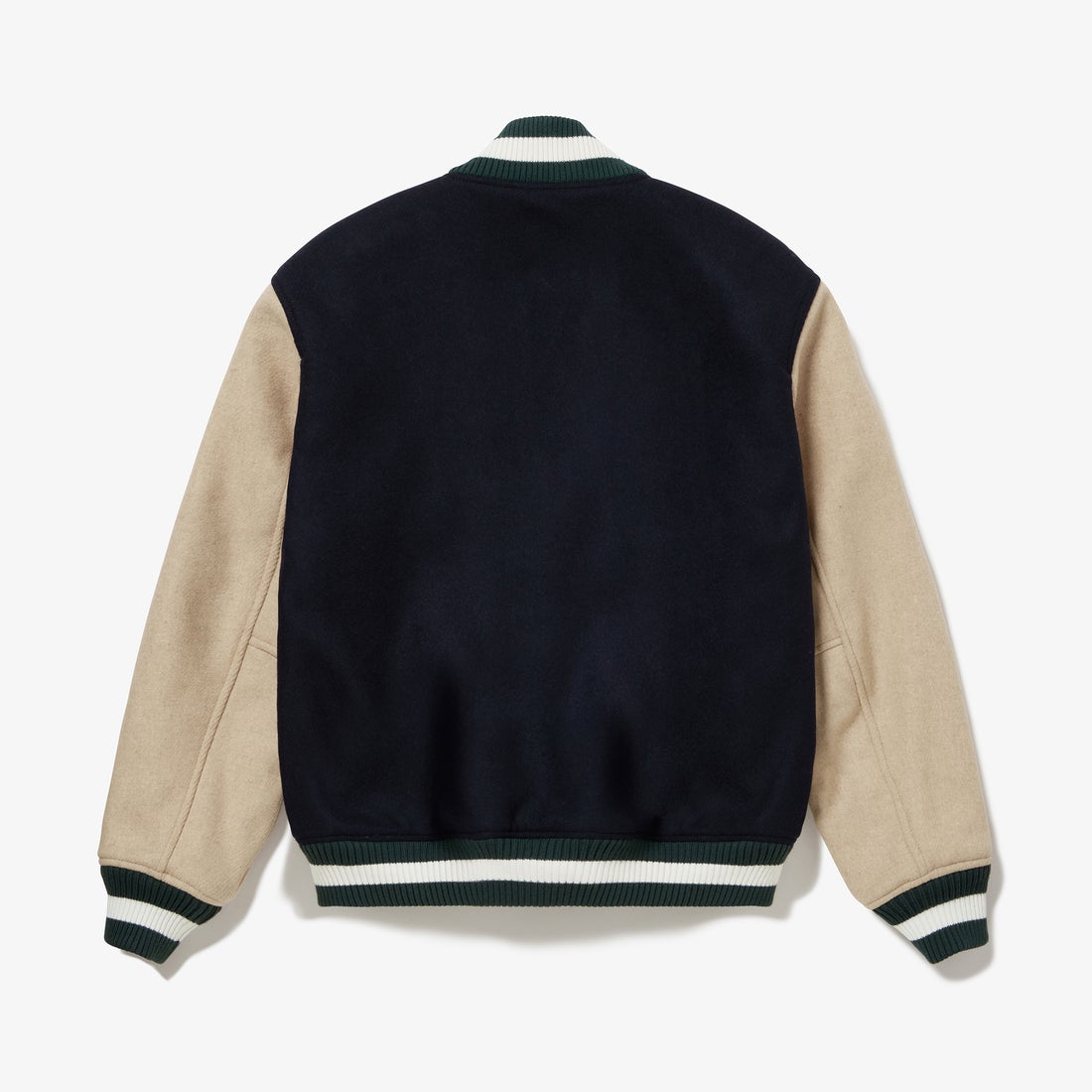 ラコステ LACOSTE ウールブレンドスタジアムジャケット （ダーク