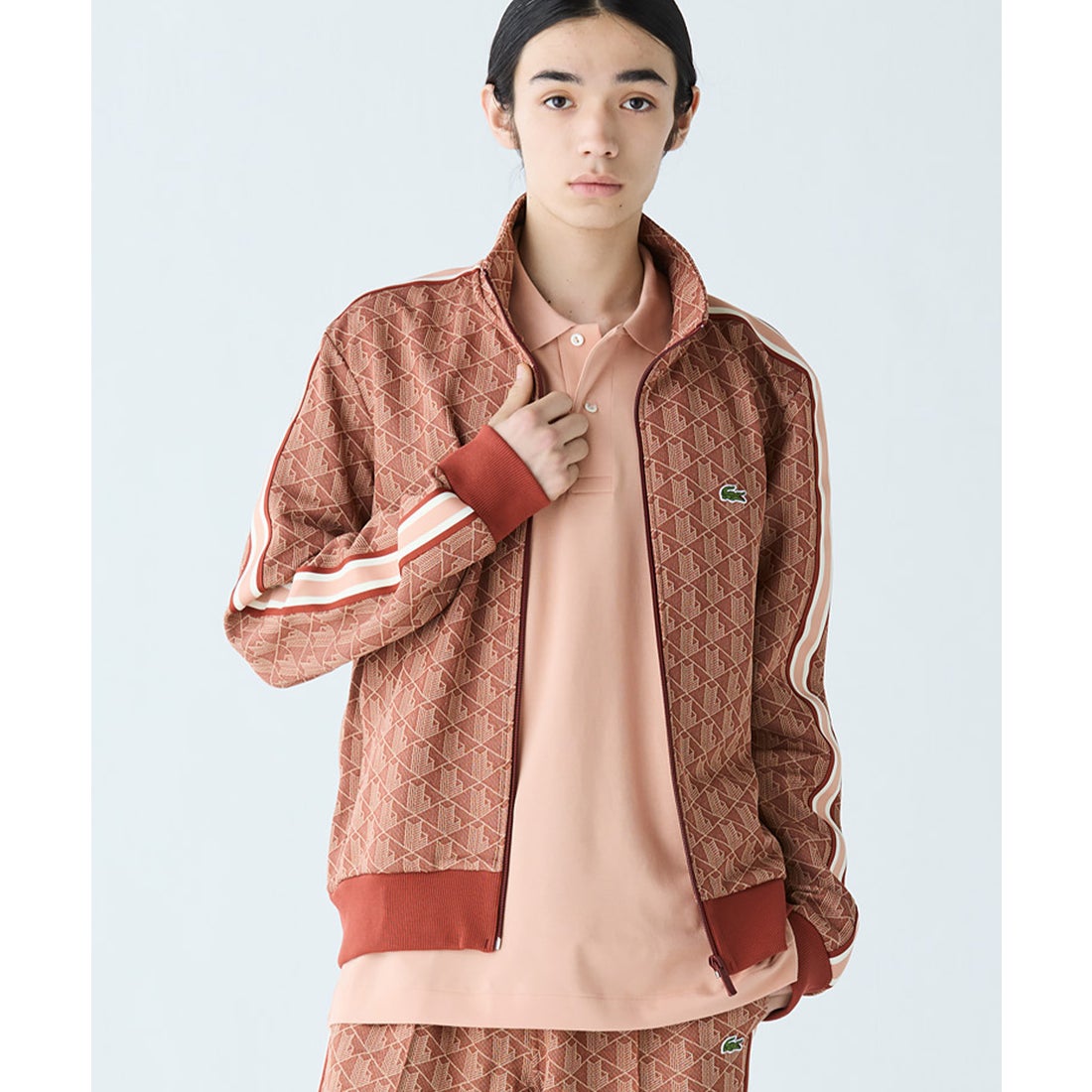 ラコステ LACOSTE モノグラムジャカードトラックジャケット