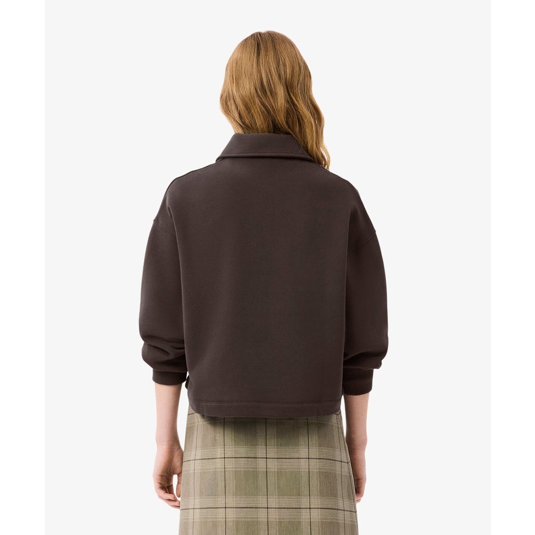 ラコステ LACOSTE オーバーサイズスウェットポロシャツ （ダーク