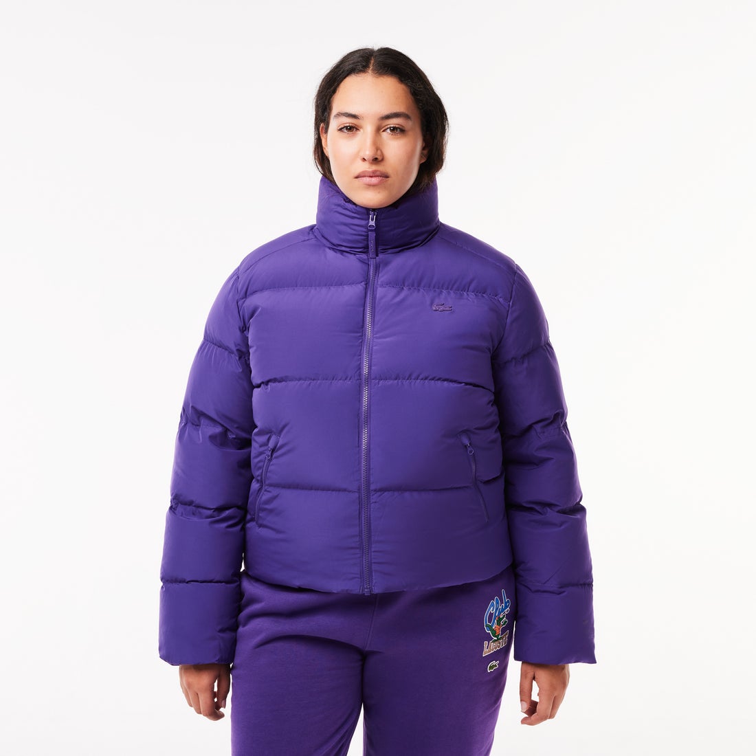 ラコステ LACOSTE レディースバックステッチダウンジャケット