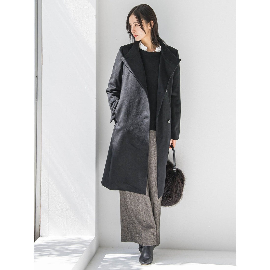 ロートレアモン LAUTREAMONT プレミアムウールカシミヤロングコート