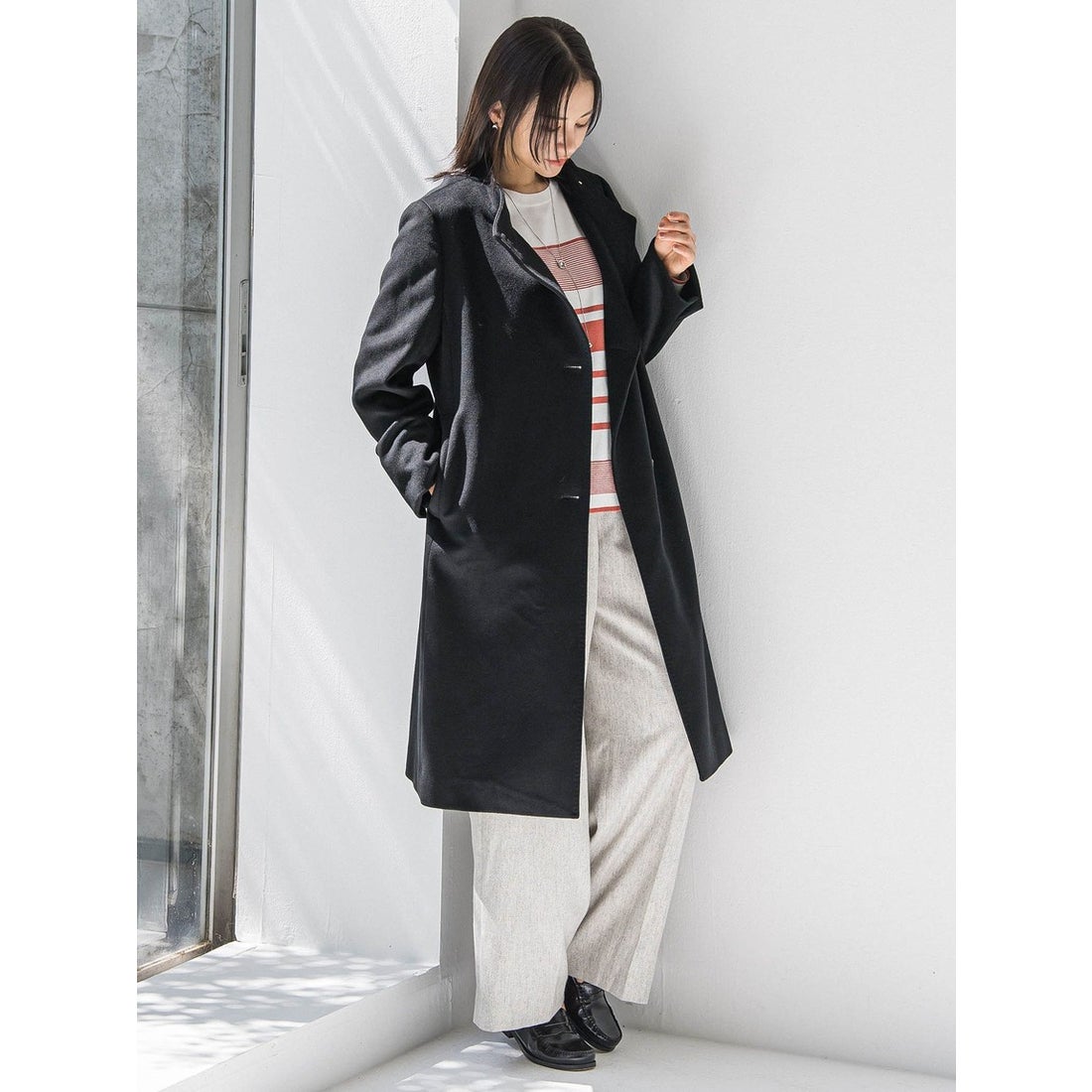 ロートレアモン LAUTREAMONT プレミアムウールカシミヤロングコート