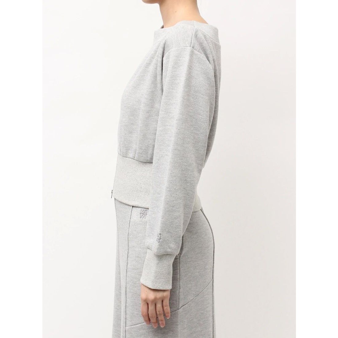 ラグナムーン LAGUNAMOON ウエストZIPラメスウェットプルオーバー