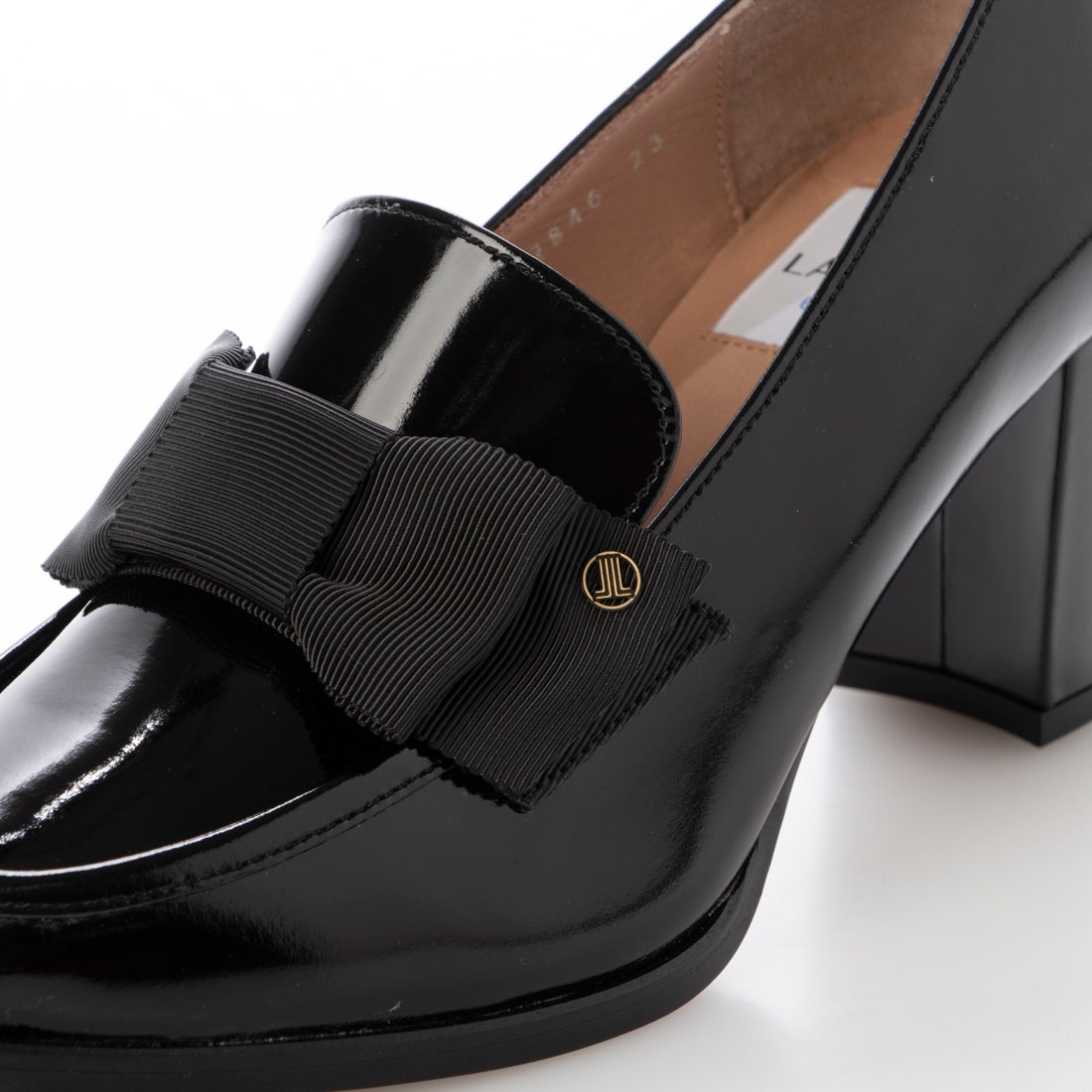 ランバン オン ブルー LANVIN en Bleu リボンモチーフヒールアップ