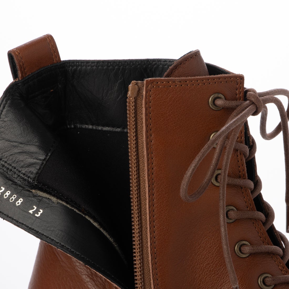 ランバン オン ブルー LANVIN en Bleu レースアップショートブーツ