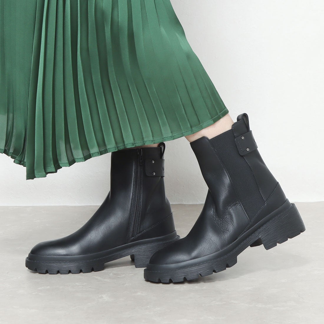 ランバン オン ブルー LANVIN en Bleu タンクソールサイドゴアショート