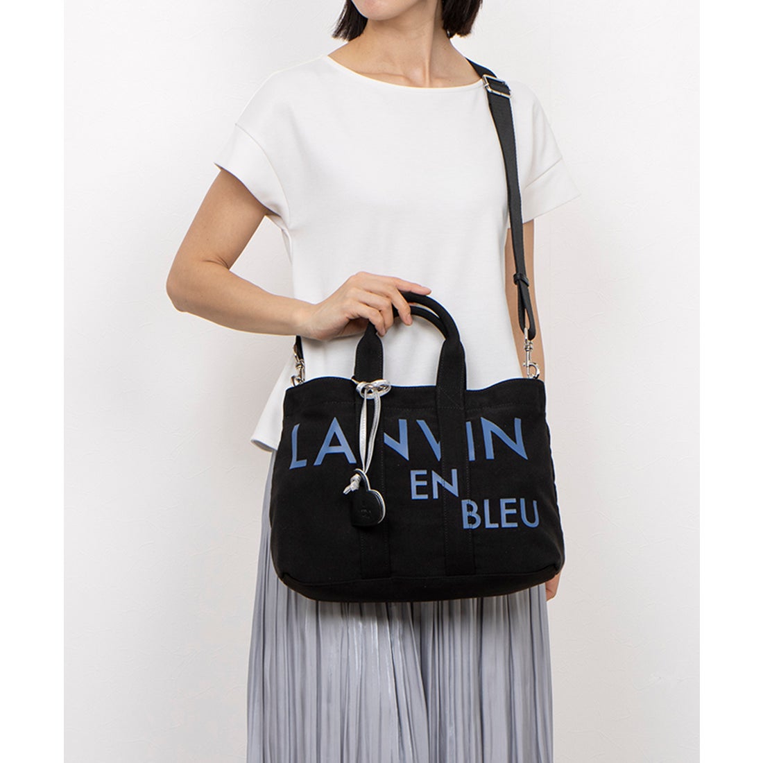 ランバン オン ブルー LANVIN en Bleu ジャーナル 2wayトートバッグ