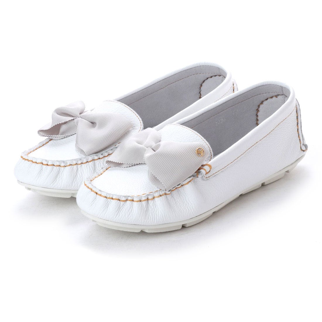 ランバン オン ブルー LANVIN en Bleu リボンモチーフソフトモカシン