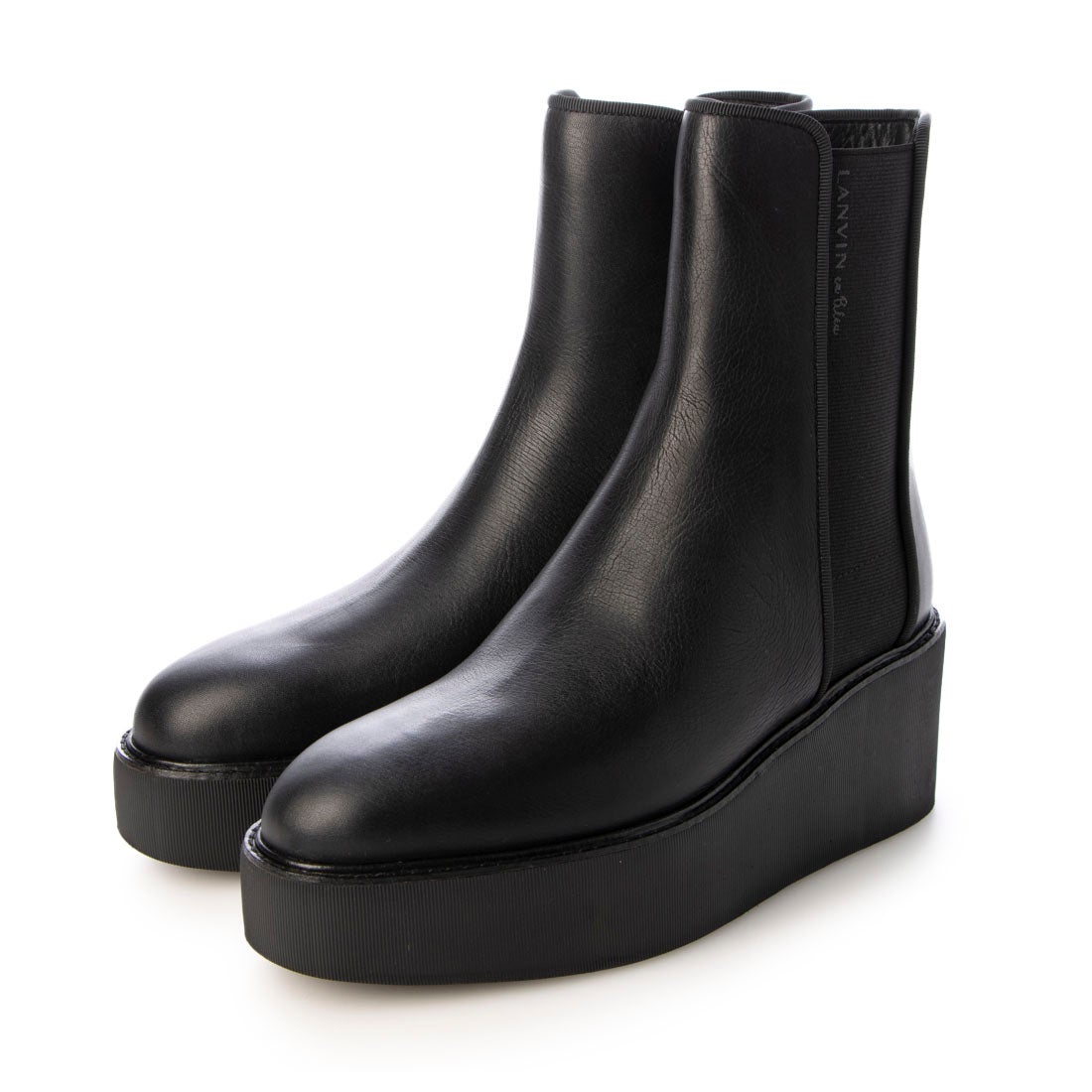 ランバン オン ブルー LANVIN en Bleu 厚底サイドゴアショートブーツ