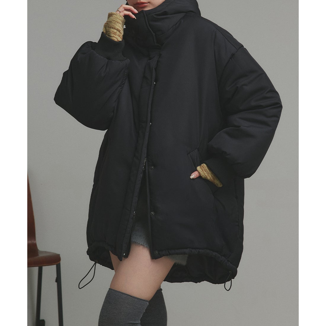 アドティエ ad thie モンスターパーカー モッズコート アウター 中綿