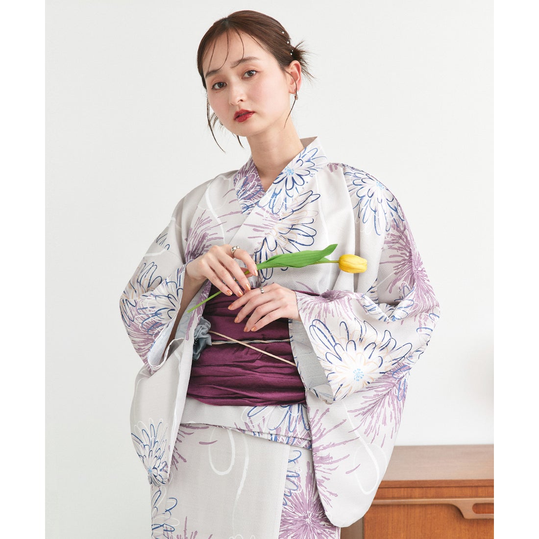 アドティエ ad thie 3点セット 花火柄セパレート2WAY浴衣セット