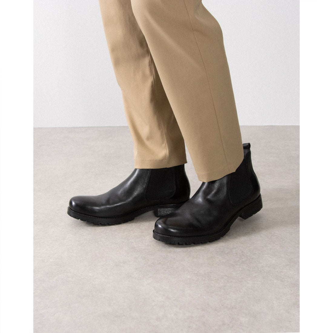 レオン LEON サイドゴアブーツ メンズ 本革 カジュアルシューズ 牛革