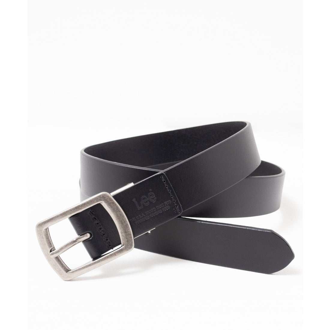 リー Lee 30mmナローレザーベルト （ブラック） -靴＆ファッション通販
