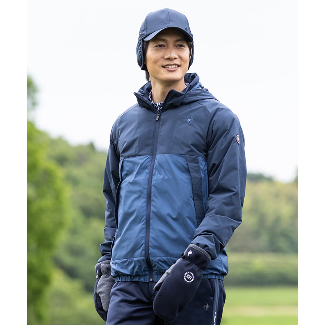 le coq sportif golf フード付き中わたブルゾン -デサントストア