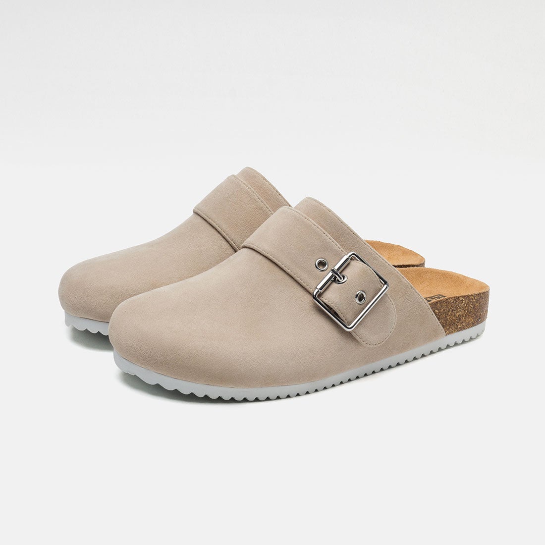 リサ ビッキー LISA☆VICKY 【羊革】ラウンド サボ サンダル （グレー