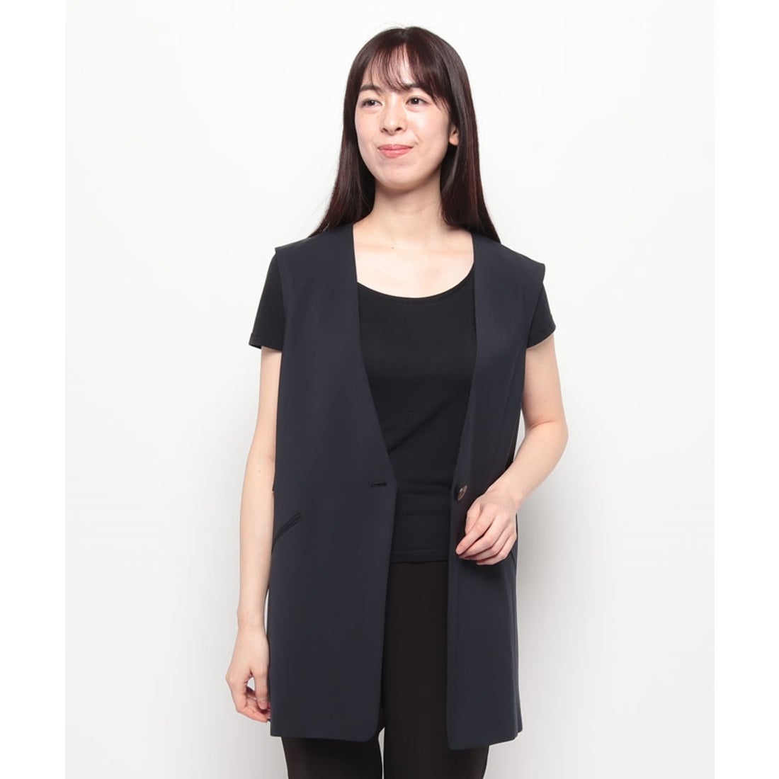 セオリーリュクス Theory luxe ジレ SYCAMORE 2 DEEBI （ブラック