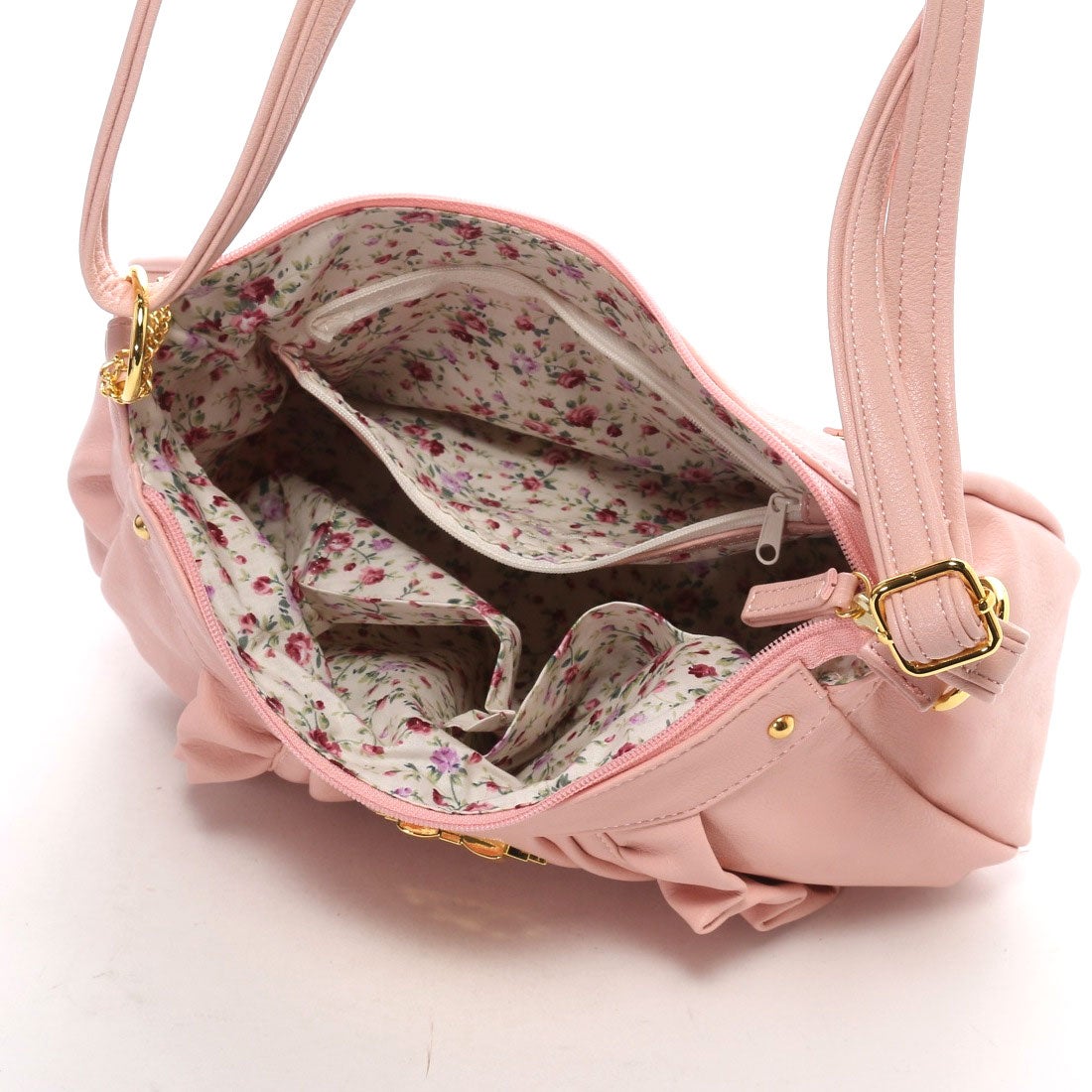 リズリサ LIZ LISA フリルラリボンポーチ付きフリルショルダーバッグ