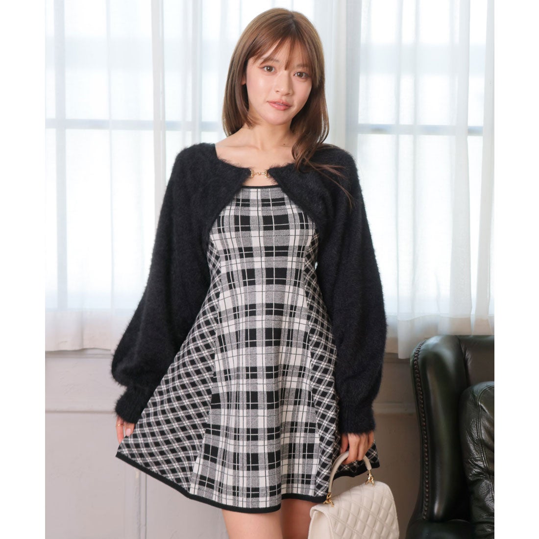 リップサービス LIP SERVICE 【形が選べる】フェザーチェック