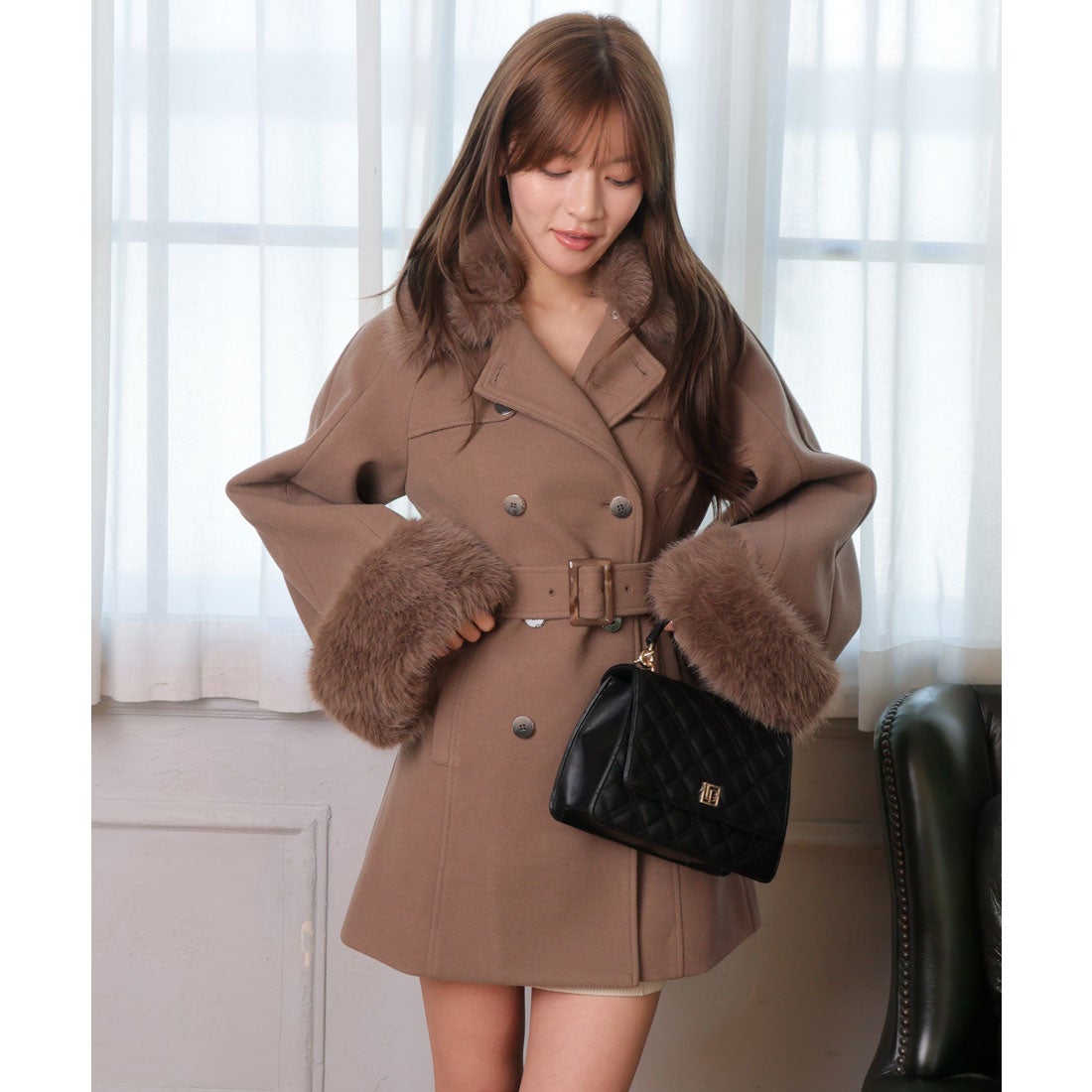 リップサービス LIP SERVICE ケープライクフレアスリーブコート