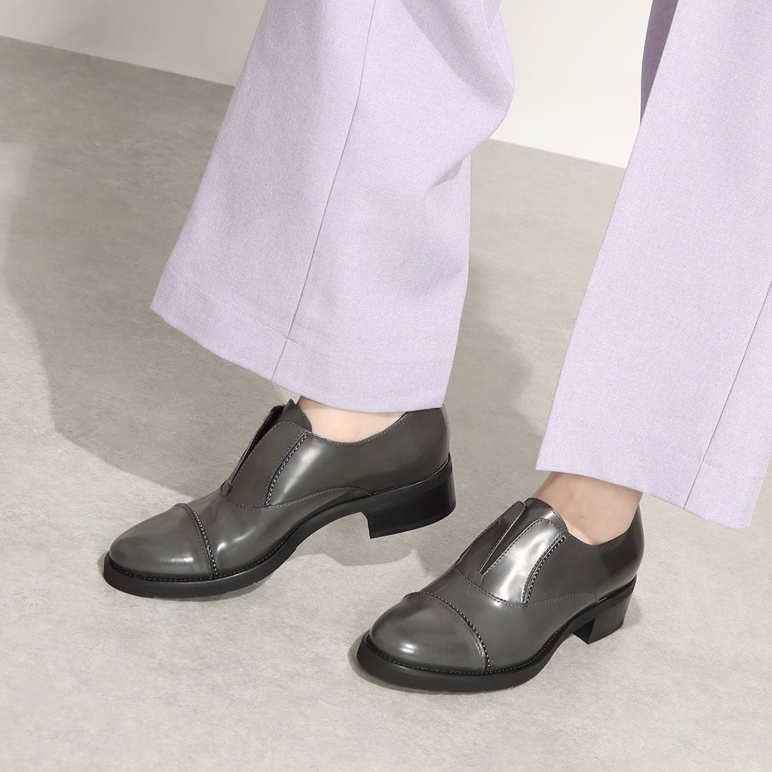 ルカ グロッシ Luca Grossi スタッズシューズ （グレー） -インポート