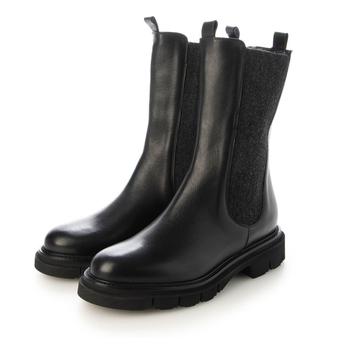 ルカ グロッシ Luca Grossi タンクソールサイドゴアブーツ （ブラック