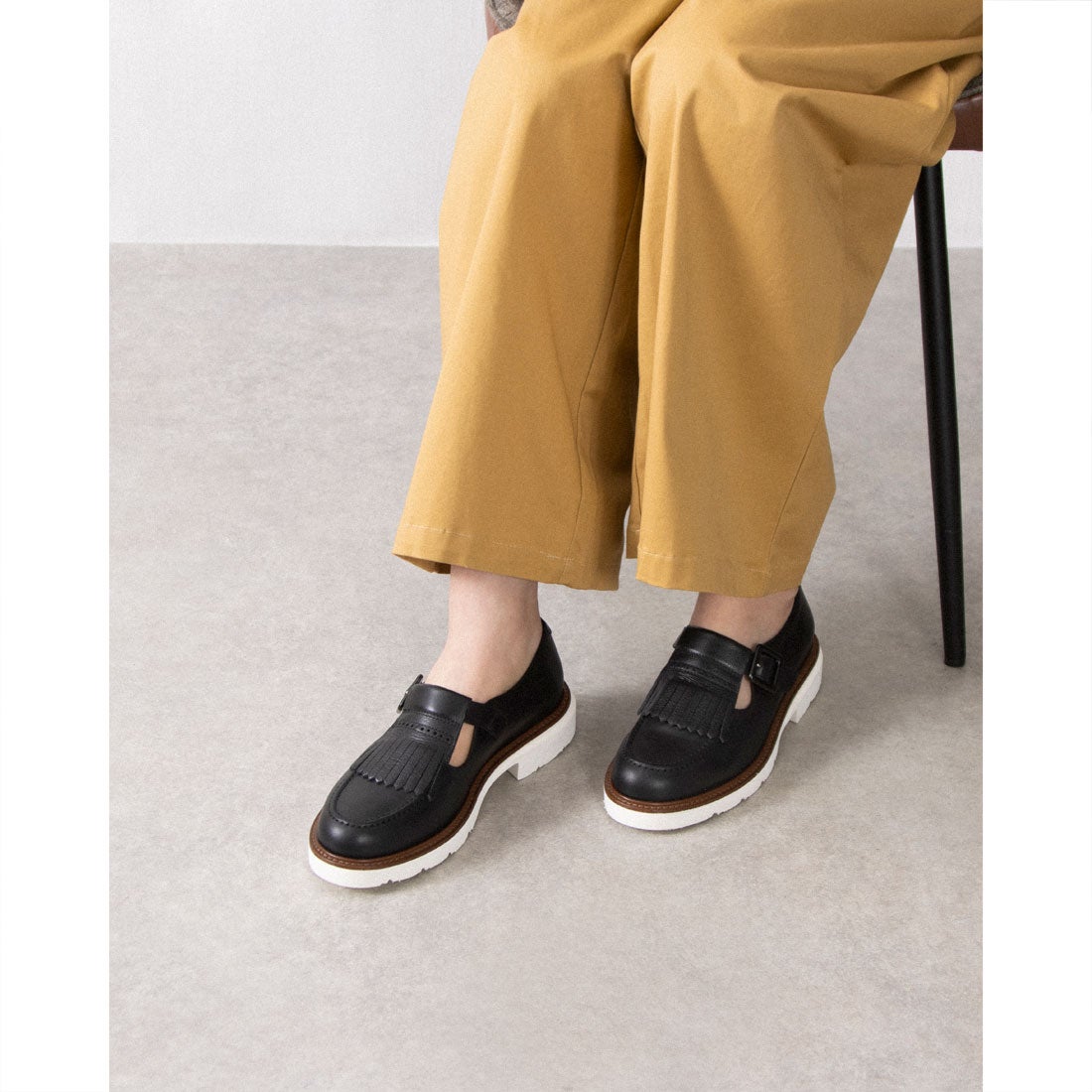 ルカ グロッシ Luca Grossi キルトタッセルローファー （ブラック