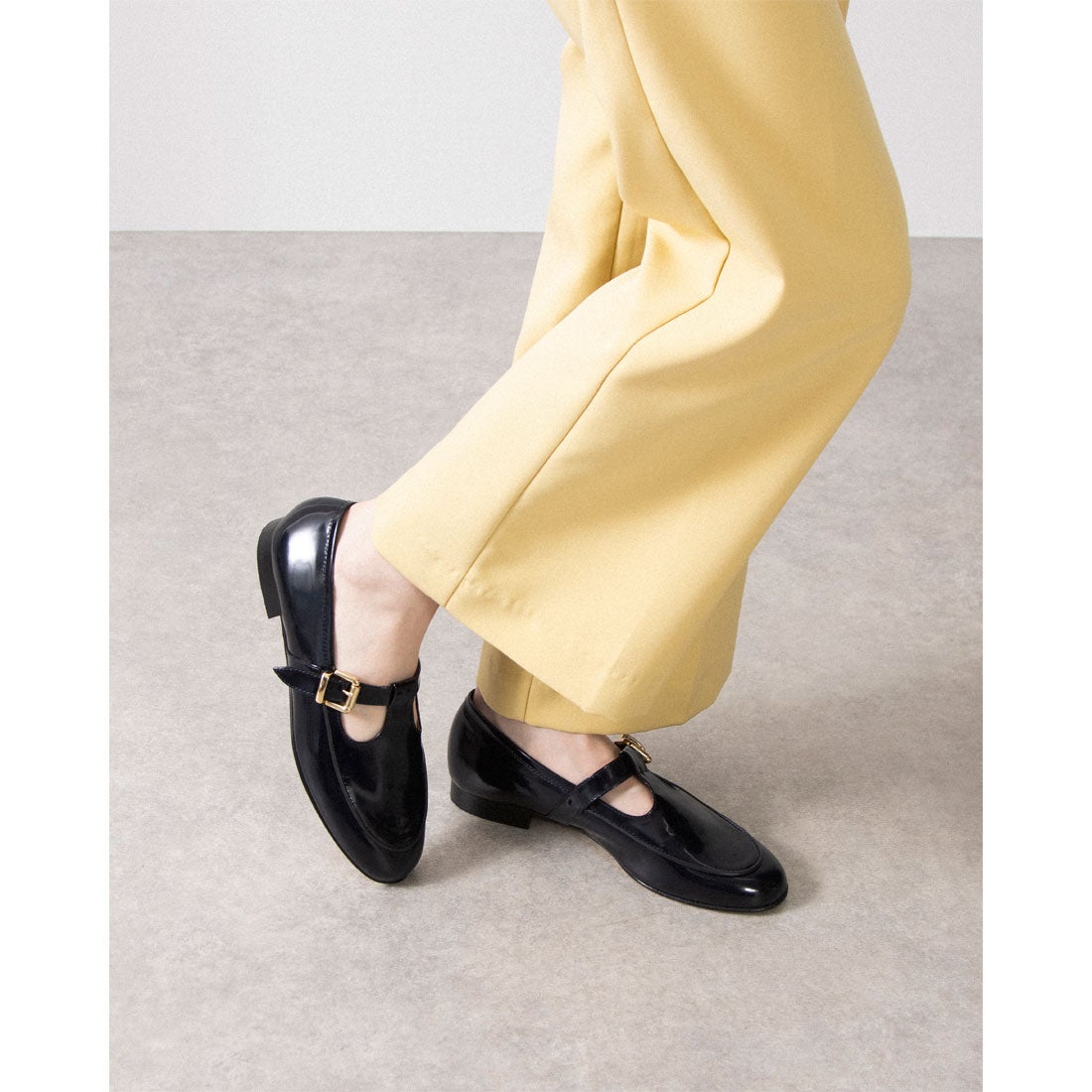 ルカ グロッシ Luca Grossi ストラップローファー （ネイビー