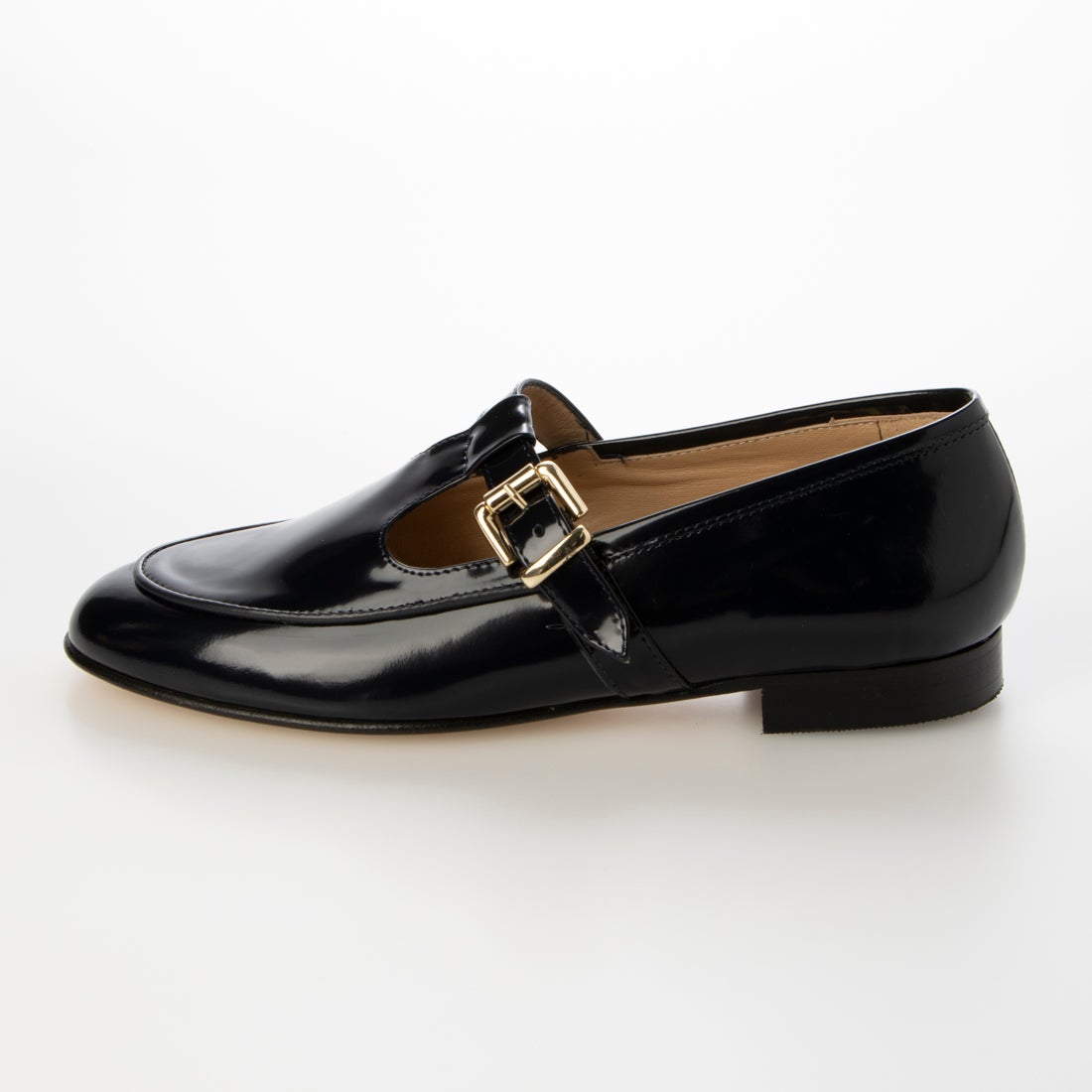 ルカ グロッシ Luca Grossi ストラップローファー （ネイビー