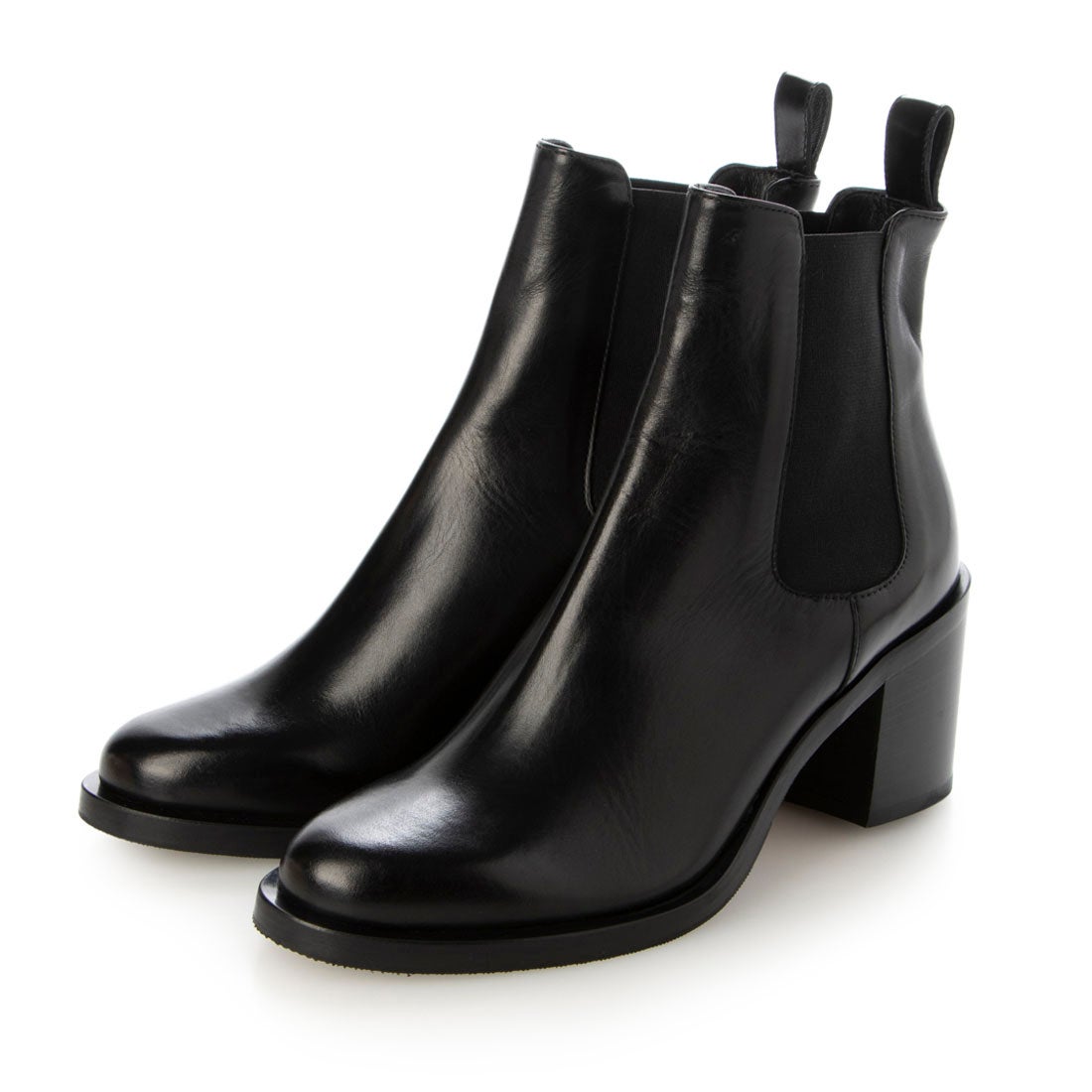 ルカ グロッシ Luca Grossi サイドゴアショートブーツ （ブラック