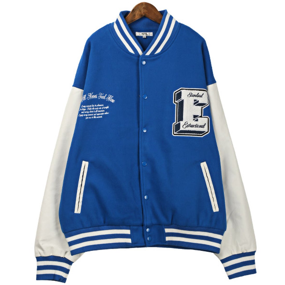 ラグスタイル LUXSTYLE 袖PU配色切替メルトンスタジャン/スタジャン