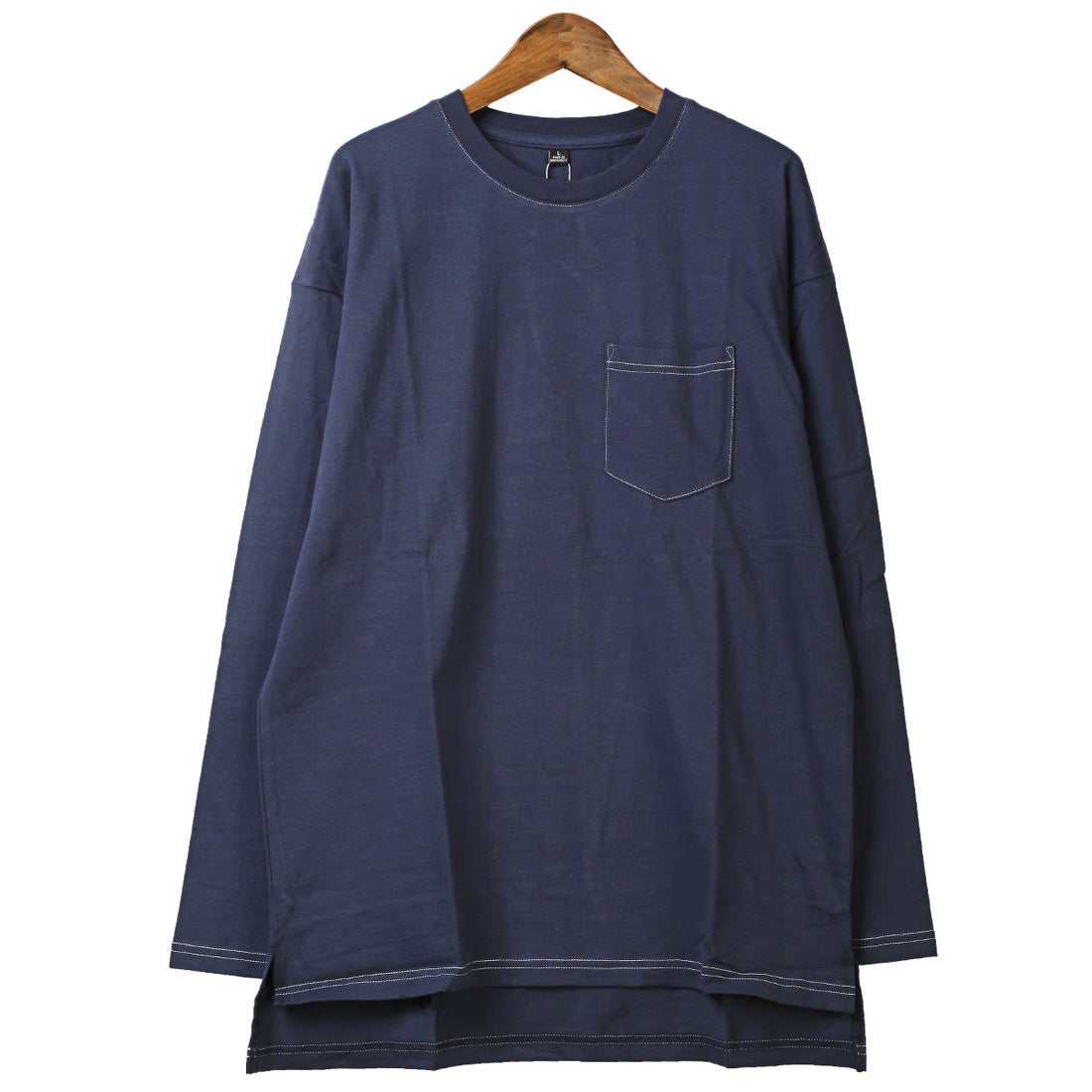 ラグスタイル LUXSTYLE 無地胸ポケットロンT/ロンT 長袖 メンズ