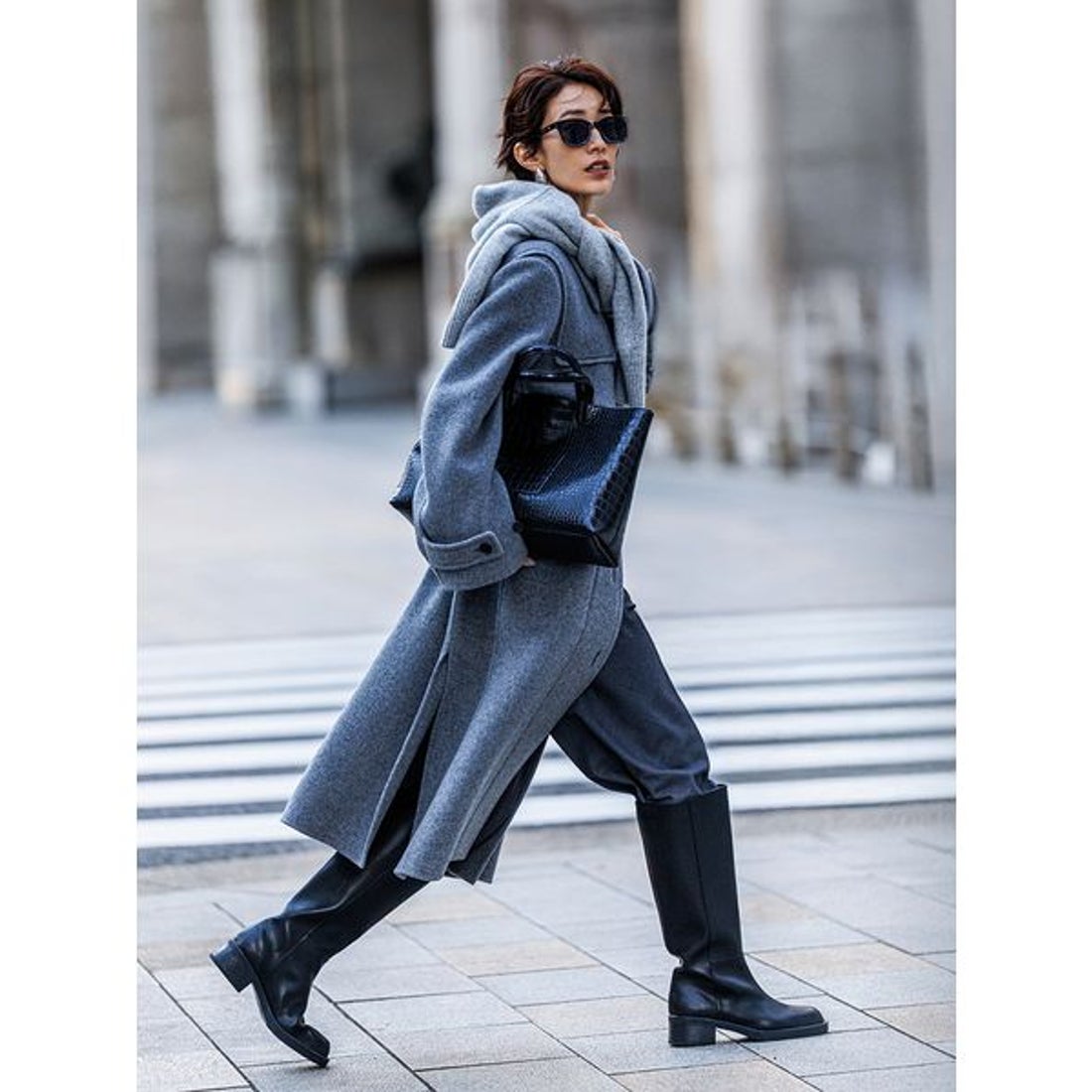 ミラ オーウェン Mila Owen ロングリバーコート （GRY