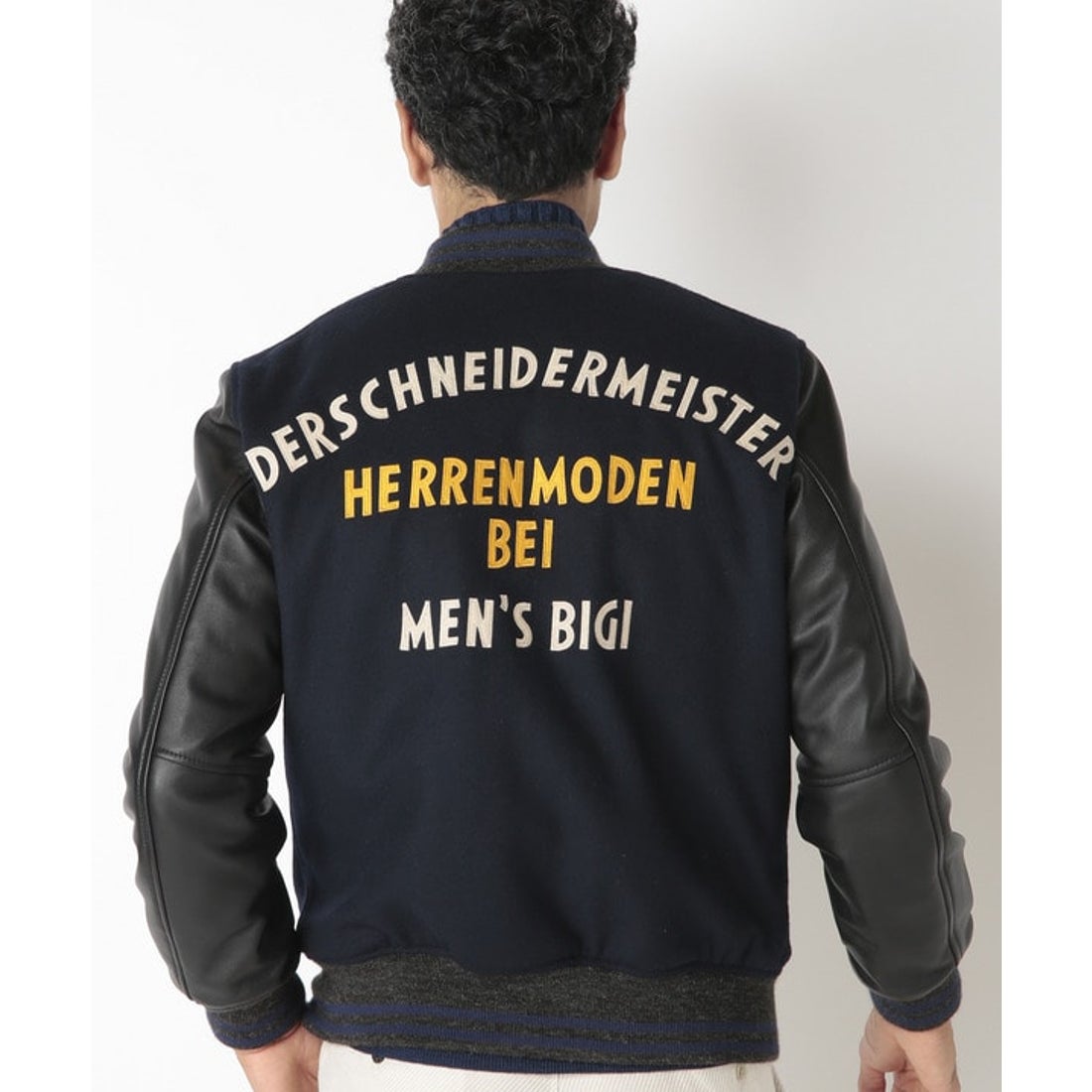 メンズビギ MEN'S BIGI メンズビギ復刻スタジャン （ネイビー
