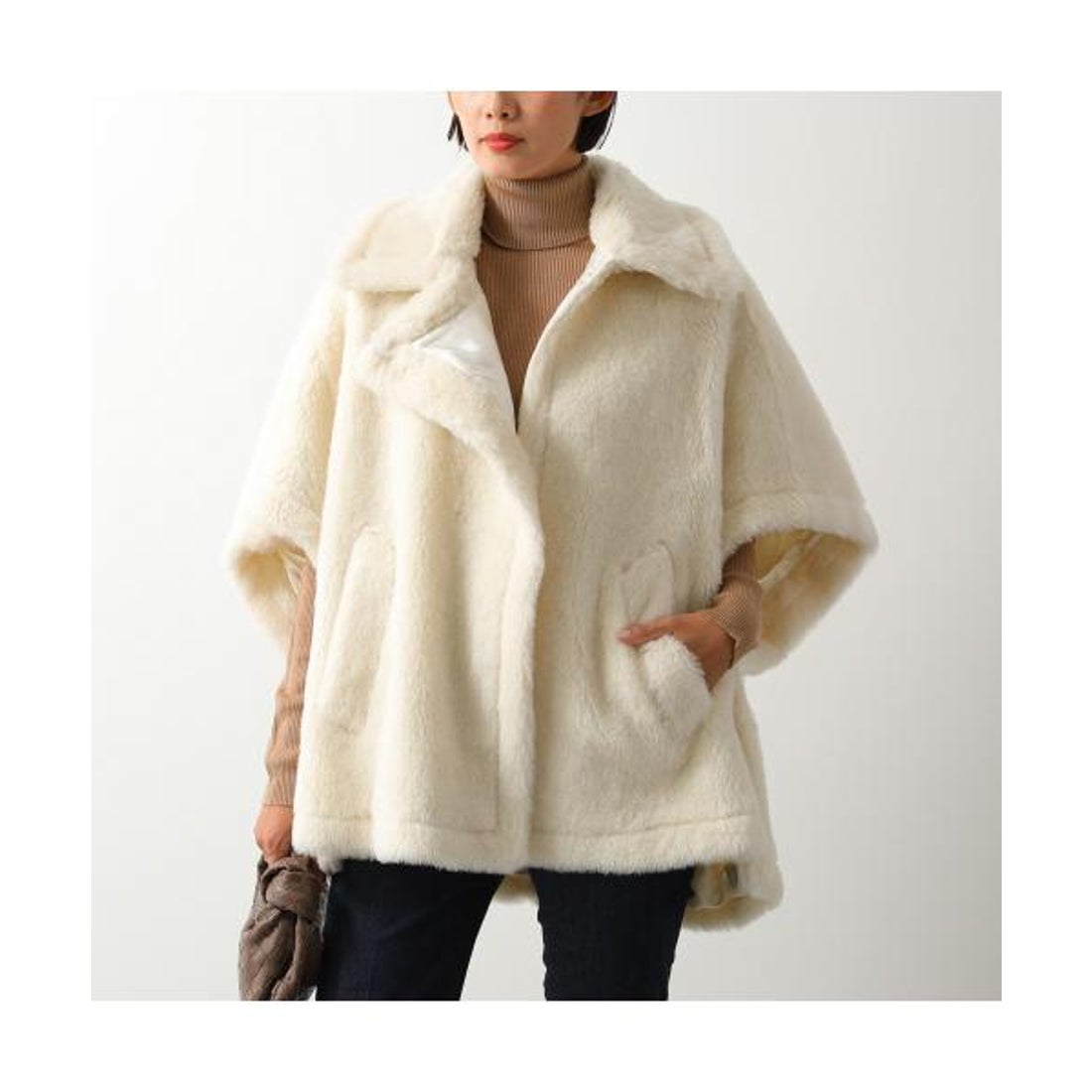 マックスマーラ Max Mara MAX MARA ケープ TEBE テディベア ファー