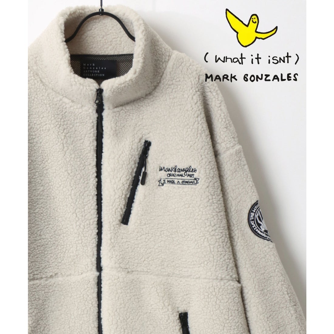 マークゴンザレス Mark Gonzales 別注 オーバーサイズ シープボア