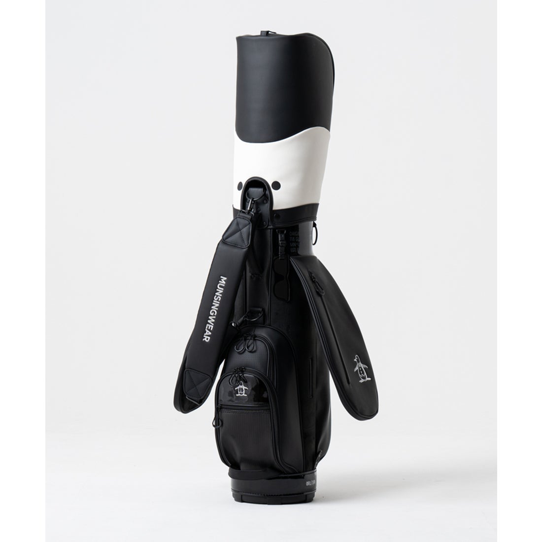 MUNSINGWEAR 【WEB限定】黒いペンギンキャディバッグ -デサントストア