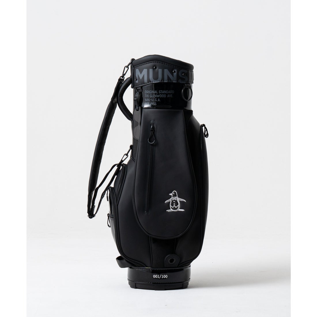 MUNSINGWEAR 【WEB限定】黒いペンギンキャディバッグ -デサントストア