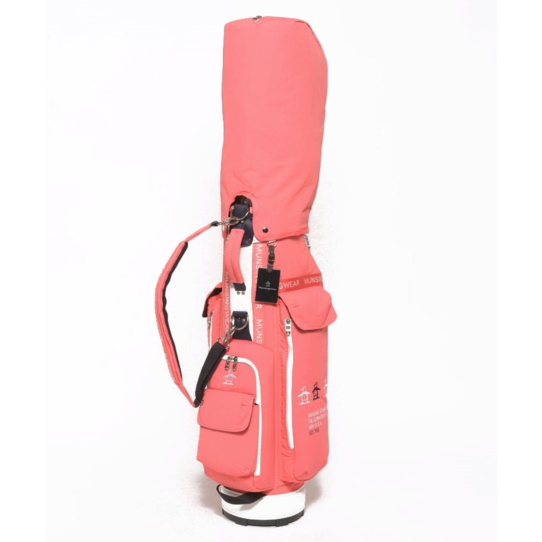 MUNSINGWEAR 布帛素材軽量キャディバッグ(2.5kg/8.5型/5分割/46インチ
