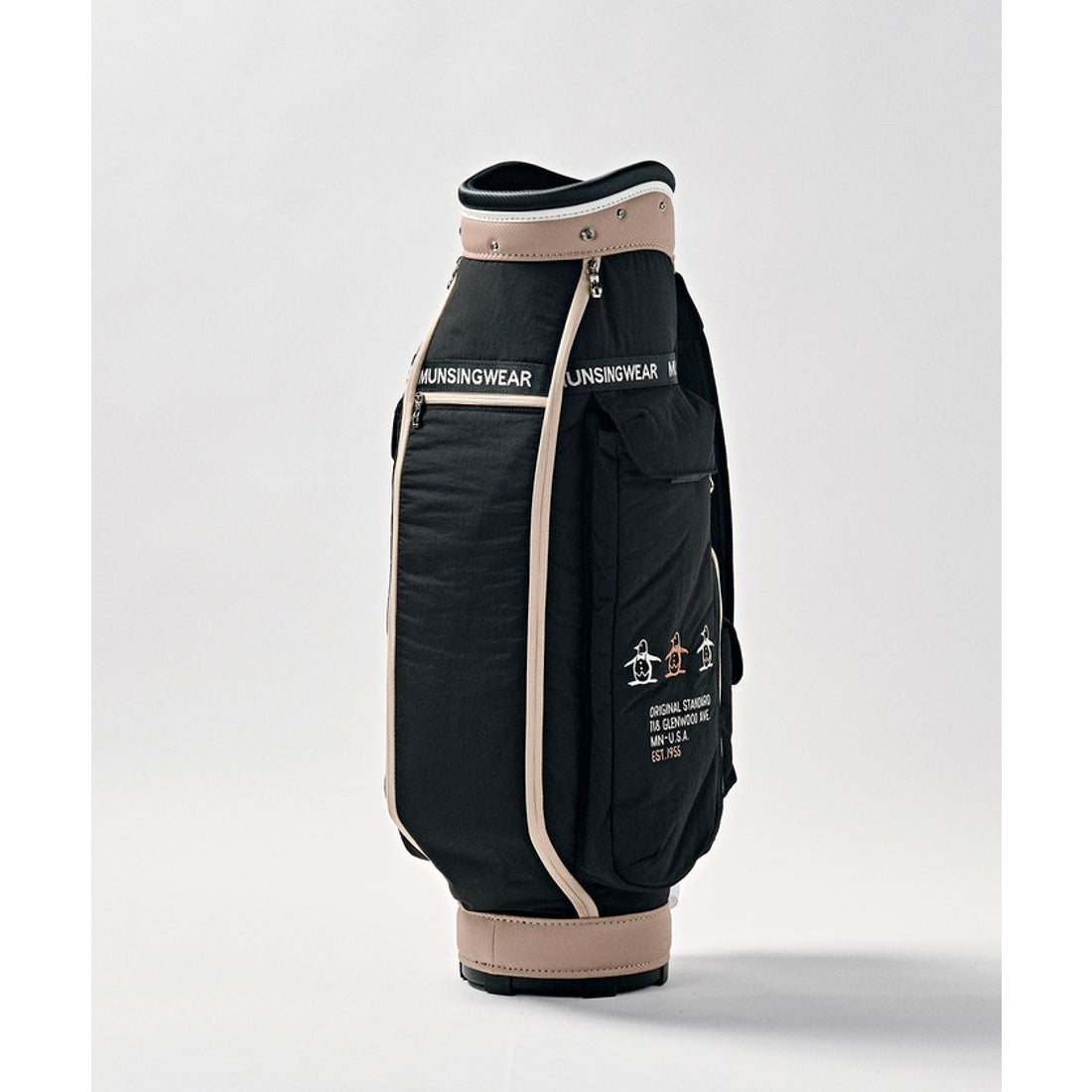 MUNSINGWEAR 布帛素材軽量キャディバッグ(2.5kg/8.5型/5分割/46インチ