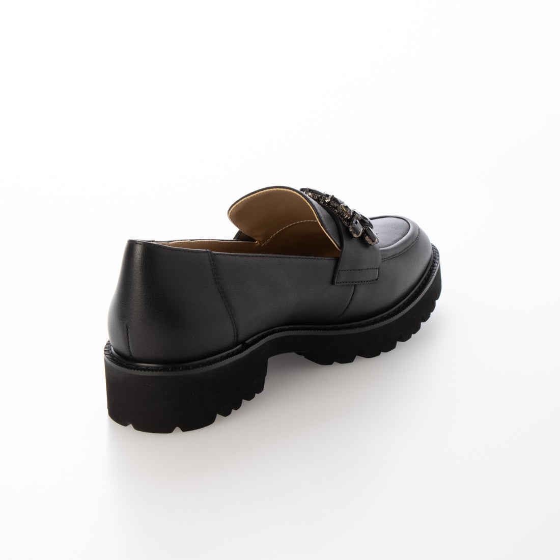 MODE ET JACOMO 厚底ビジューローファー （ブラック） -Mode et Jacomo