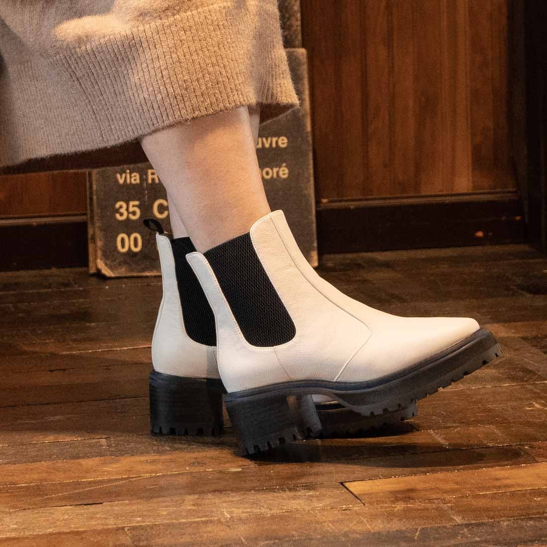 モード エ ジャコモ MODE ET JACOMO ボリュームソールサイドゴアブーツ