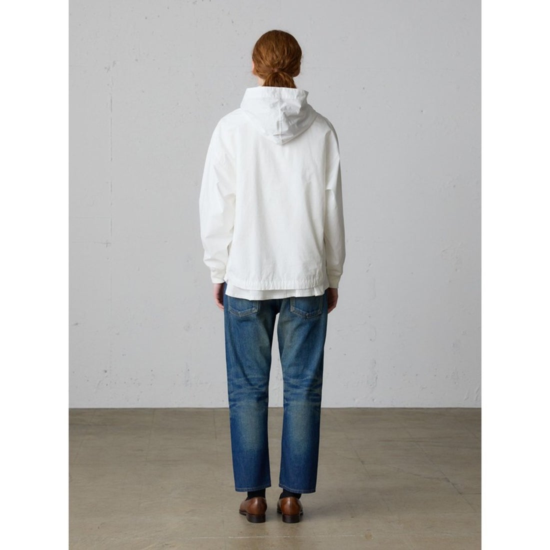 ミディウミ MidiUmi MidiUmi フード付きプルオーバーシャツ （ベージュ