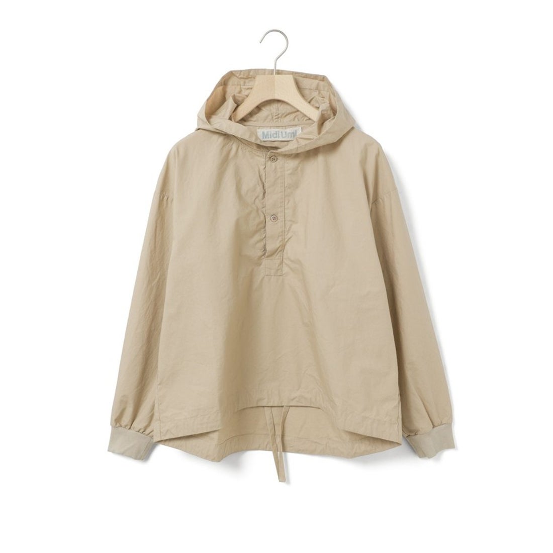 ミディウミ MidiUmi MidiUmi フード付きプルオーバーシャツ （ベージュ