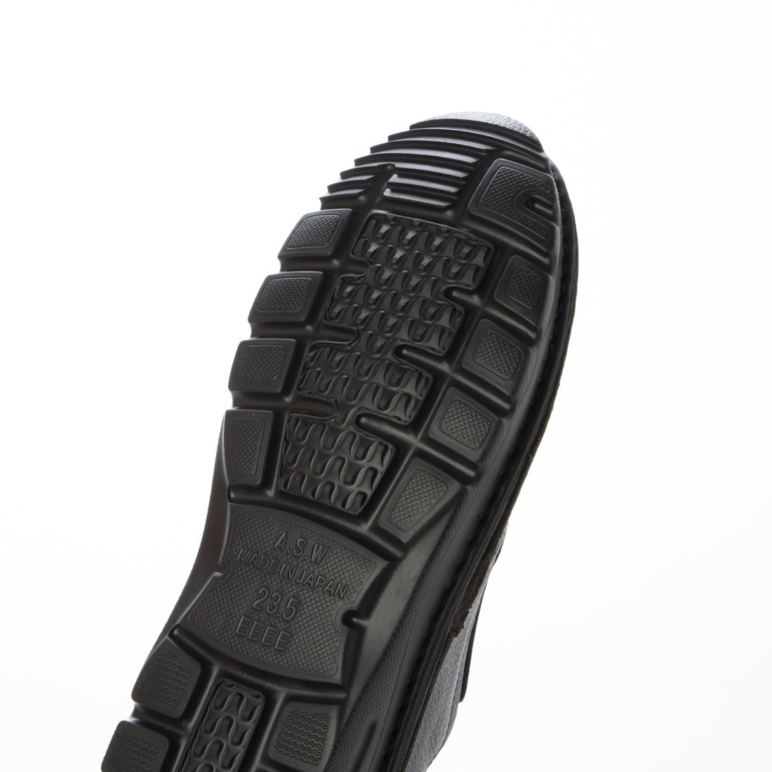 本革】 撥水レザースニーカー 6105 （ブラック/ブラック） -モード