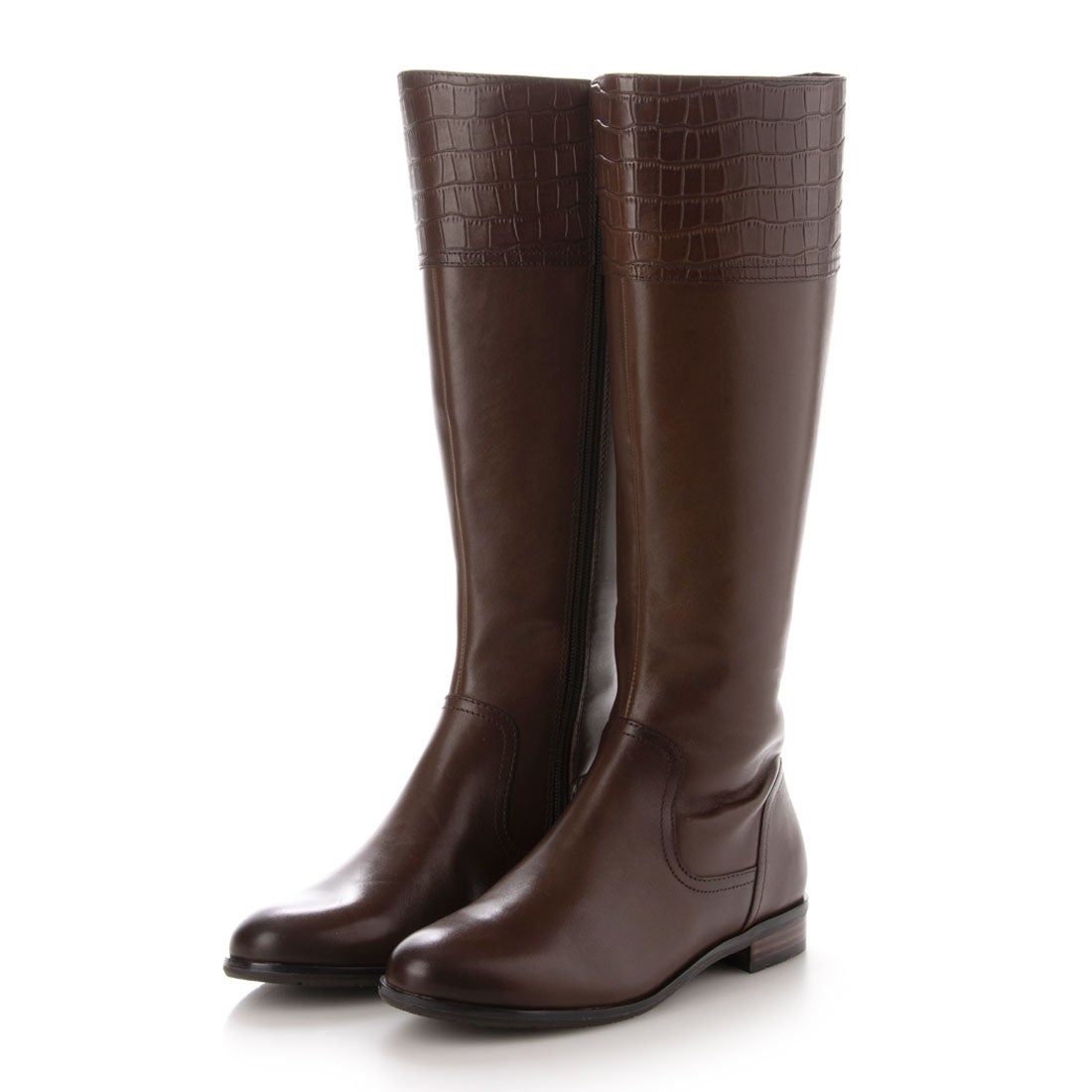 ロングブーツ 21442 （ダークブラウン） -モードカオリ MODE KAORI