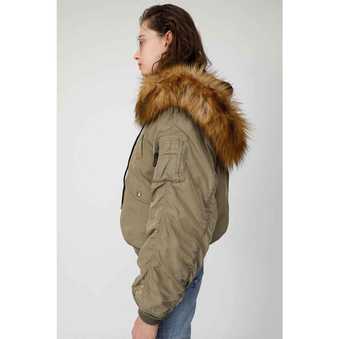 MOUSSY マウジー moussy ORIGINAL N2B （カーキ） -アウトレット通販