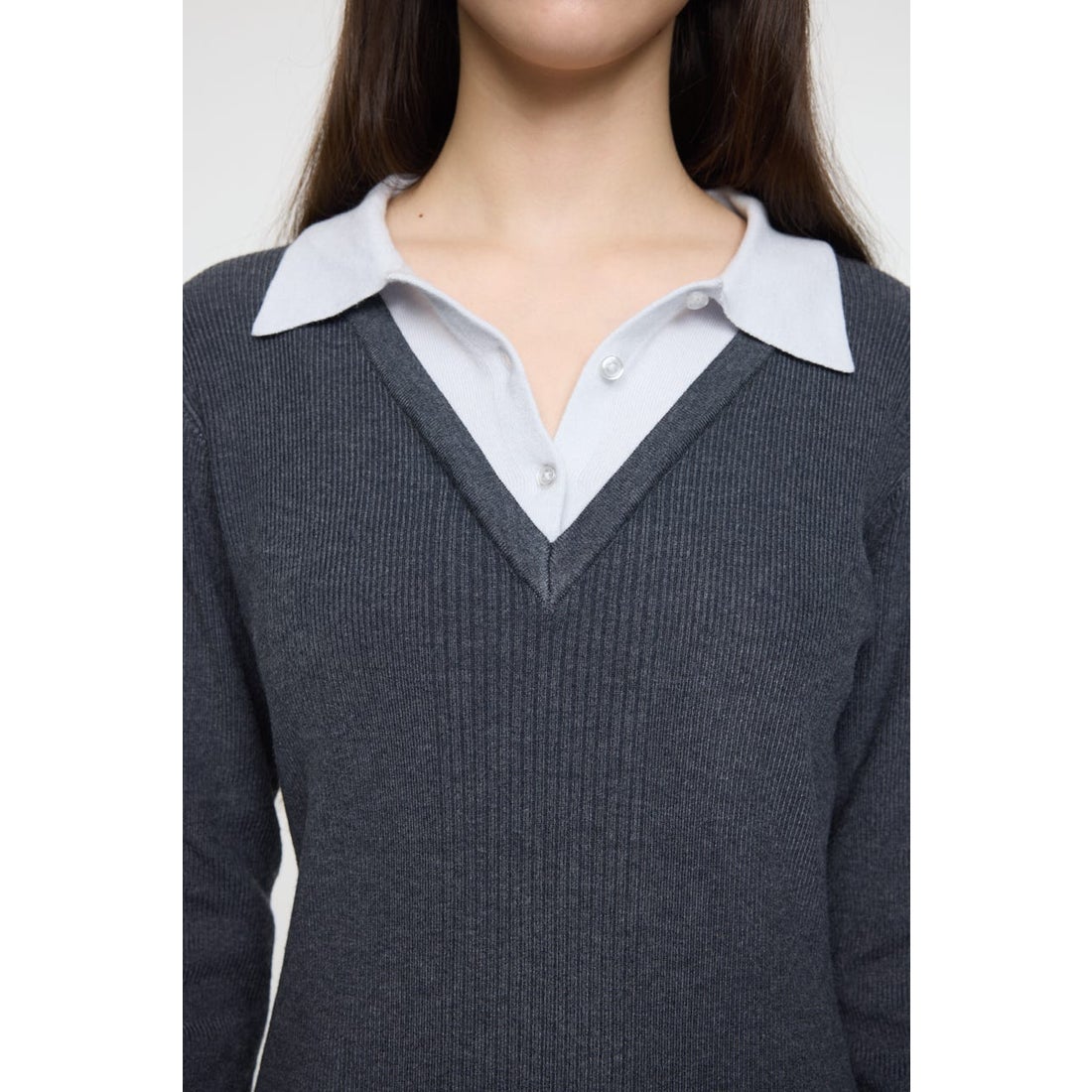 マウジー MOUSSY LAYERED KNIT ミニドレス （BLU） - ファッション通販