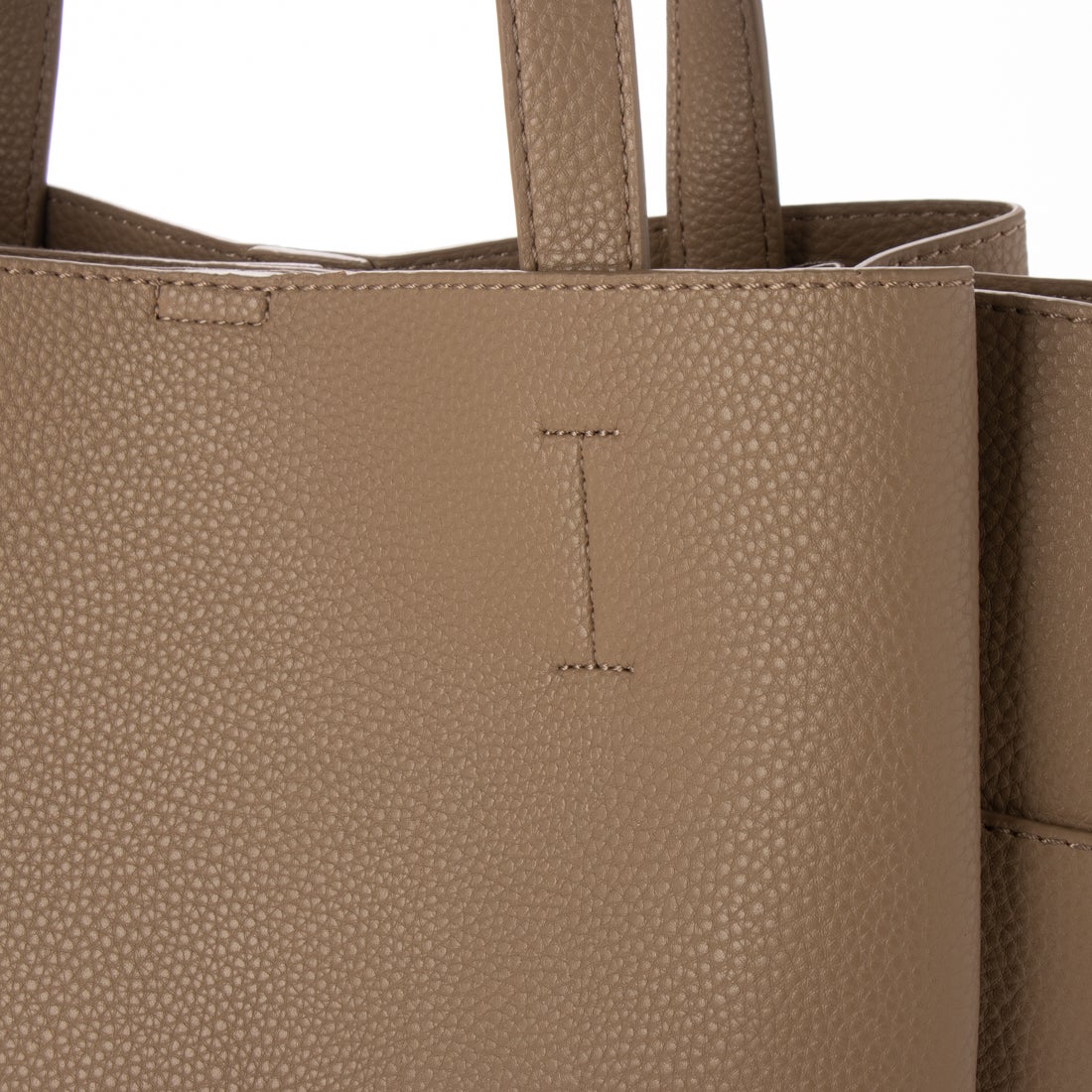 モニカ MONICA 収納いっぱいA4トート （グレージュ） - ファッション