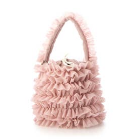 モニカ MONICA チュールフリル2WAYバッグ （ピンク） - ファッション